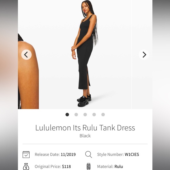 Lululemon It’s Rulu Tank Dress - Picture 1 of 5